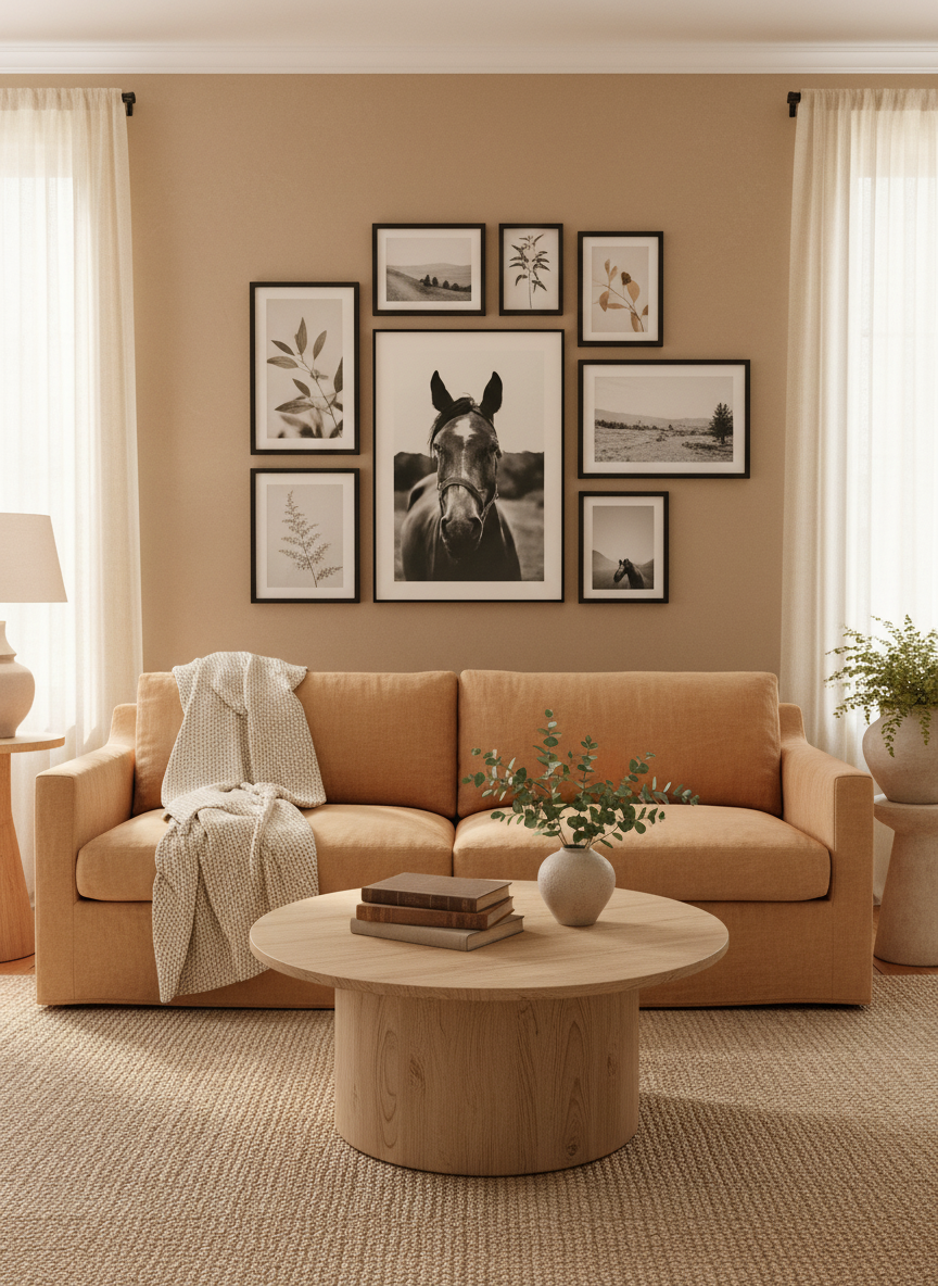 Horse In The Pasture Poster