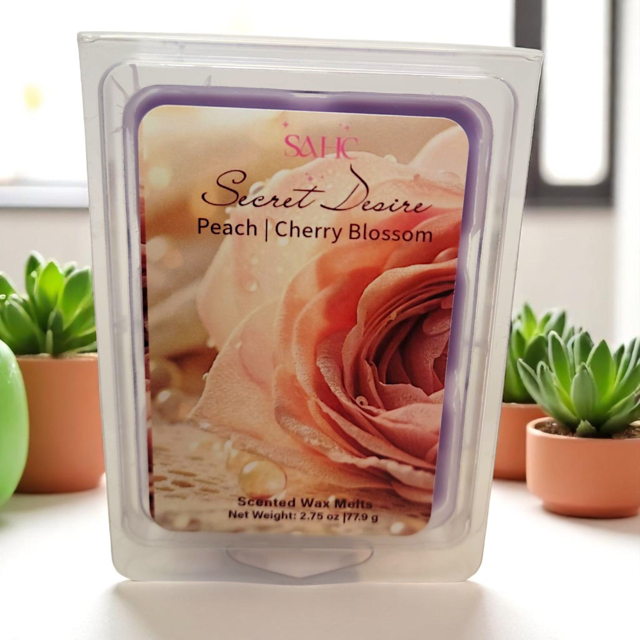 Peach and Cherry Blossom Scented Wax Melts - Sleepandso